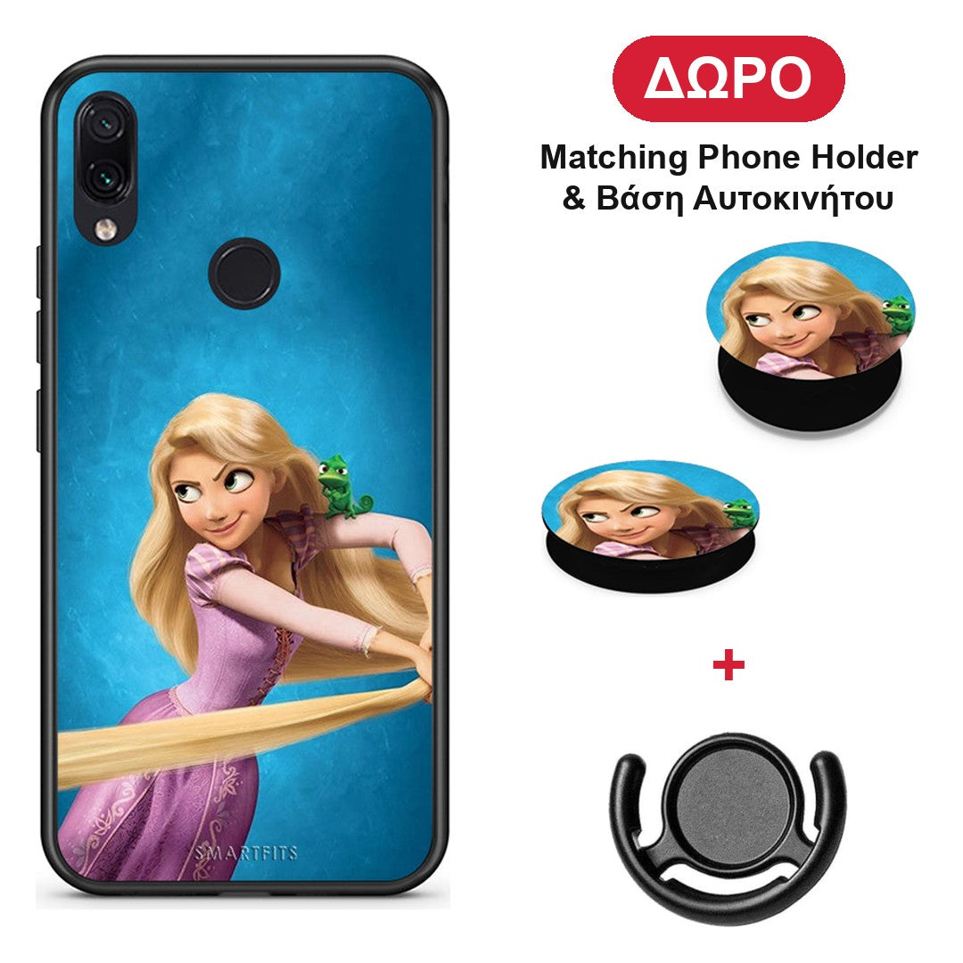 Tangled 2 - Xiaomi Redmi Note 7 θήκη + Δώρο Phone Holder & Βάση Αυτοκινήτου