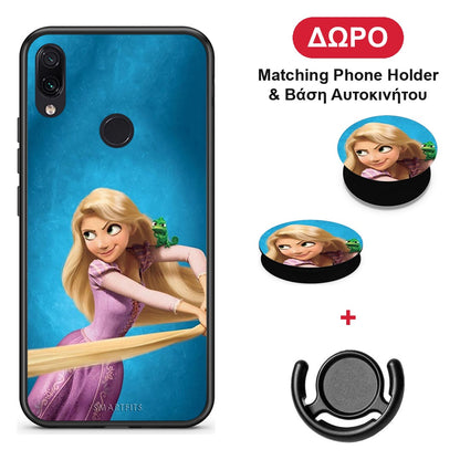 Tangled 2 - Xiaomi Redmi Note 7 θήκη + Δώρο Phone Holder & Βάση Αυτοκινήτου