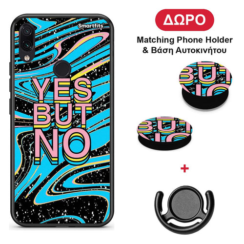 Yes But No - Xiaomi Redmi Note 7 θήκη + Δώρο Phone Holder & Βάση Αυτοκινήτου