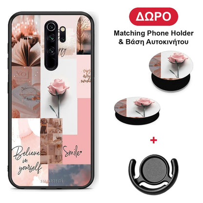 Aesthetic Collage - Xiaomi Redmi Note 8 Pro θήκη + Δώρο Phone Holder & Βάση Αυτοκινήτου
