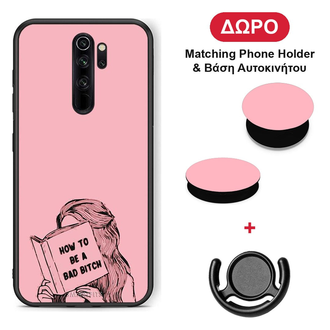 Bad Bitch - Xiaomi Redmi Note 8 Pro θήκη + Δώρο Phone Holder & Βάση Αυτοκινήτου