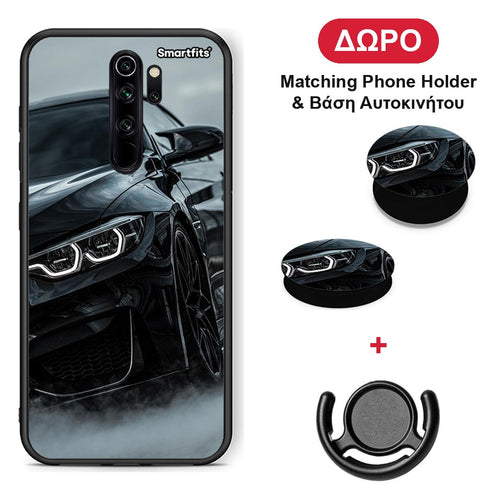 Black BMW - Xiaomi Redmi Note 8 Pro θήκη + Δώρο Phone Holder & Βάση Αυτοκινήτου