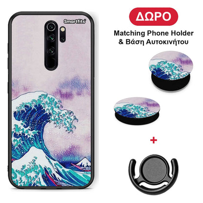 Blue Waves - Xiaomi Redmi Note 8 Pro θήκη + Δώρο Phone Holder & Βάση Αυτοκινήτου
