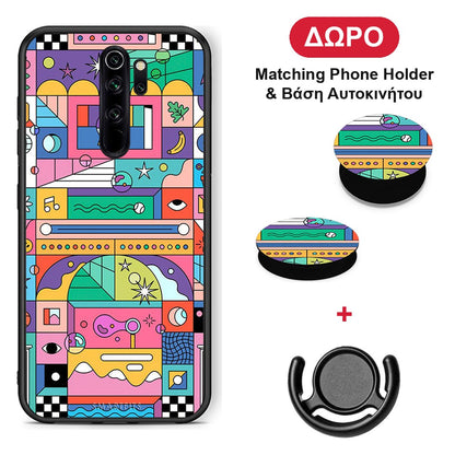 Bubbles Soap - Xiaomi Redmi Note 8 Pro θήκη + Δώρο Phone Holder & Βάση Αυτοκινήτου