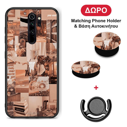 Collage You Can - Xiaomi Redmi Note 8 Pro θήκη + Δώρο Phone Holder & Βάση Αυτοκινήτου