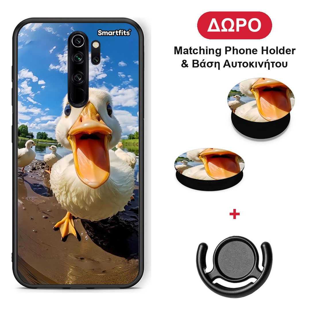 Duck Face - Xiaomi Redmi Note 8 Pro θήκη + Δώρο Phone Holder & Βάση Αυτοκινήτου