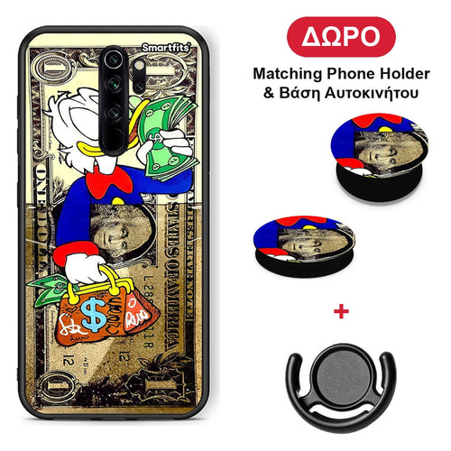 Duck Money - Xiaomi Redmi Note 8 Pro θήκη + Δώρο Phone Holder & Βάση Αυτοκινήτου