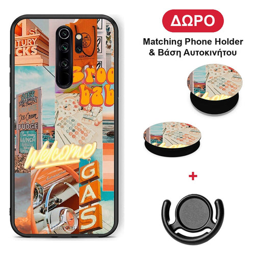 Groovy Babe - Xiaomi Redmi Note 8 Pro θήκη + Δώρο Phone Holder & Βάση Αυτοκινήτου