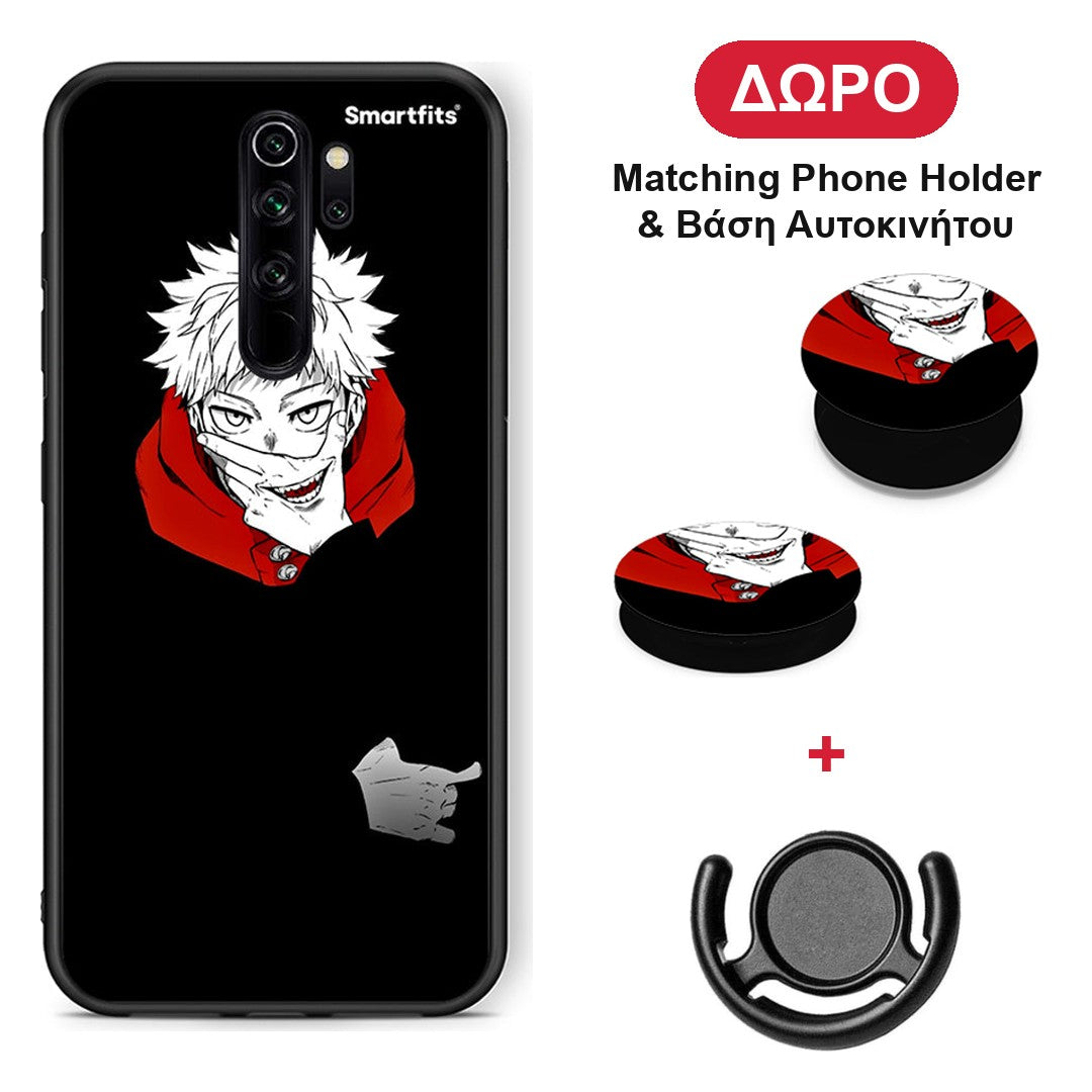 Itadori Anime - Xiaomi Redmi Note 8 Pro θήκη + Δώρο Phone Holder & Βάση Αυτοκινήτου