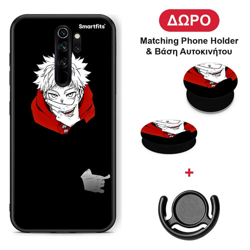 Itadori Anime - Xiaomi Redmi Note 8 Pro θήκη + Δώρο Phone Holder & Βάση Αυτοκινήτου