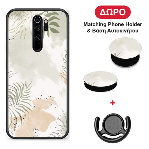 Nude Plants - Xiaomi Redmi Note 8 Pro θήκη + Δώρο Phone Holder & Βάση Αυτοκινήτου