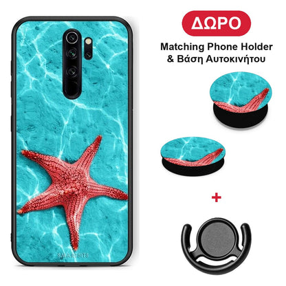 Red Starfish - Xiaomi Redmi Note 8 Pro θήκη + Δώρο Phone Holder & Βάση Αυτοκινήτου