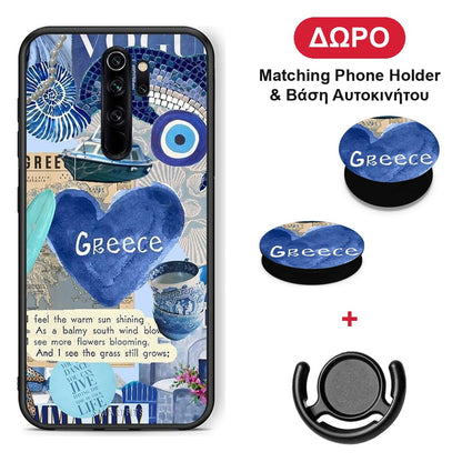 Summer In Greece - Xiaomi Redmi Note 8 Pro θήκη + Δώρο Phone Holder & Βάση Αυτοκινήτου