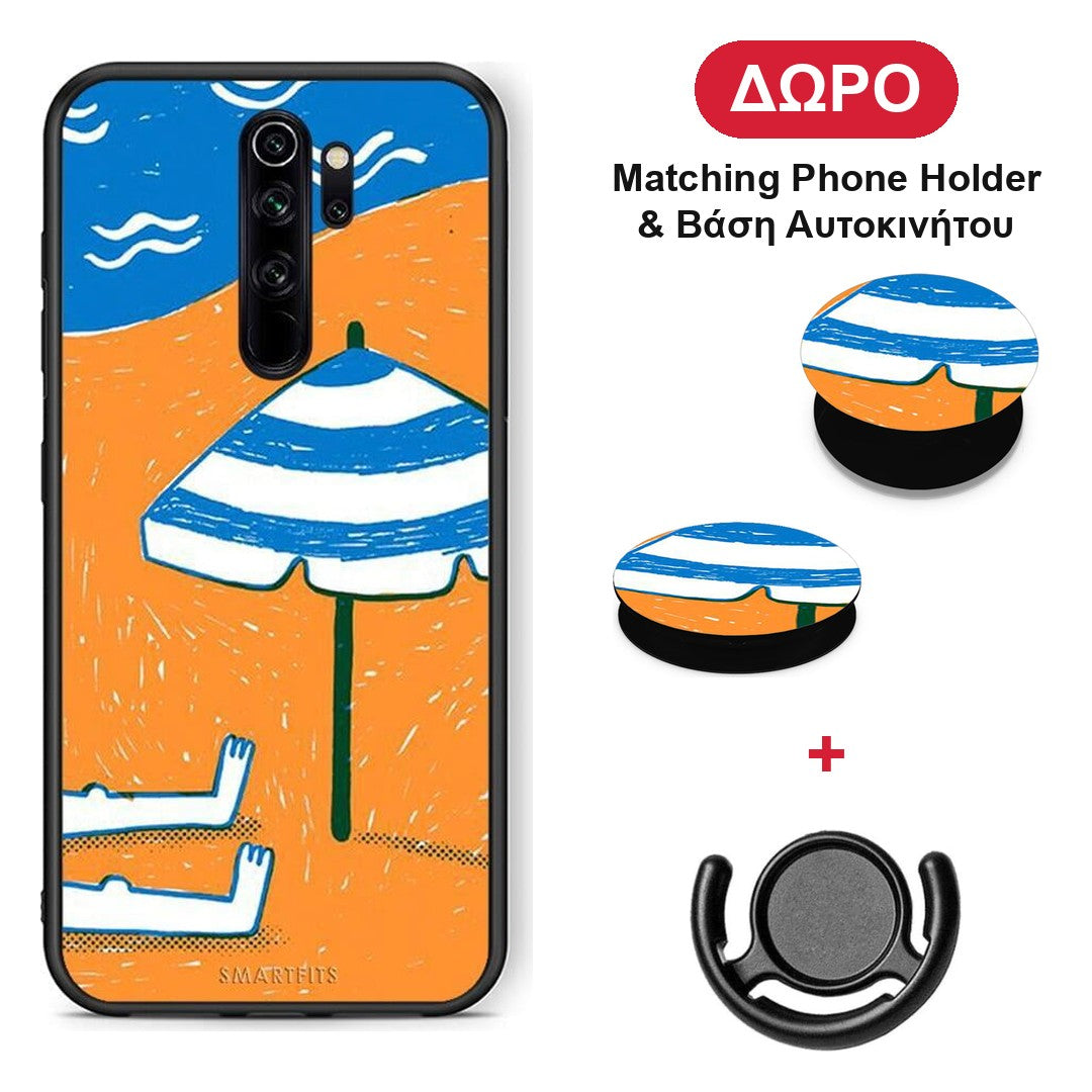 Summering - Xiaomi Redmi Note 8 Pro θήκη + Δώρο Phone Holder & Βάση Αυτοκινήτου