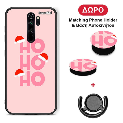 Xmas Ho Ho Ho - Xiaomi Redmi Note 8 Pro θήκη + Δώρο Phone Holder & Βάση Αυτοκινήτου