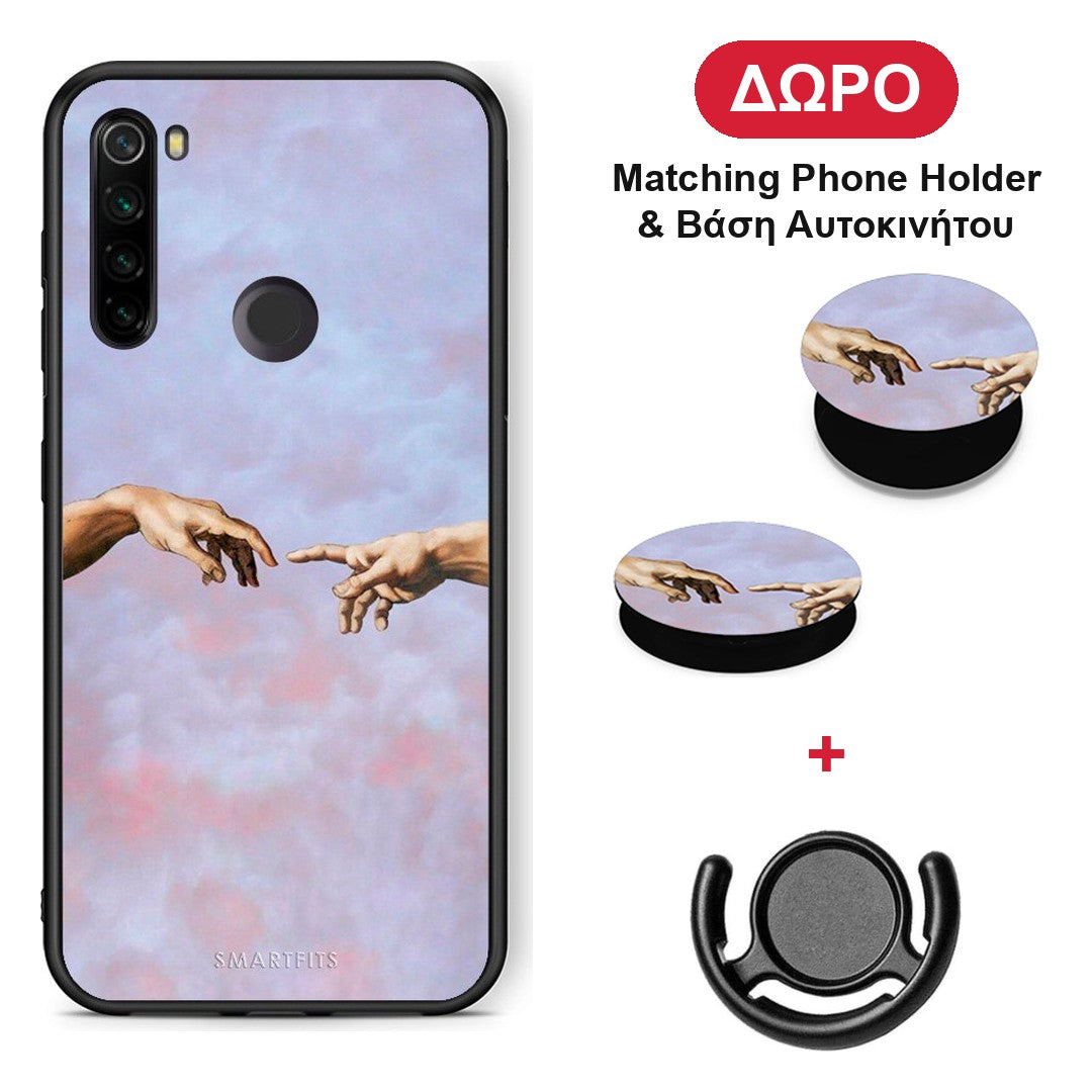 Adam Hand - Xiaomi Redmi Note 8T θήκη + Δώρο Phone Holder & Βάση Αυτοκινήτου