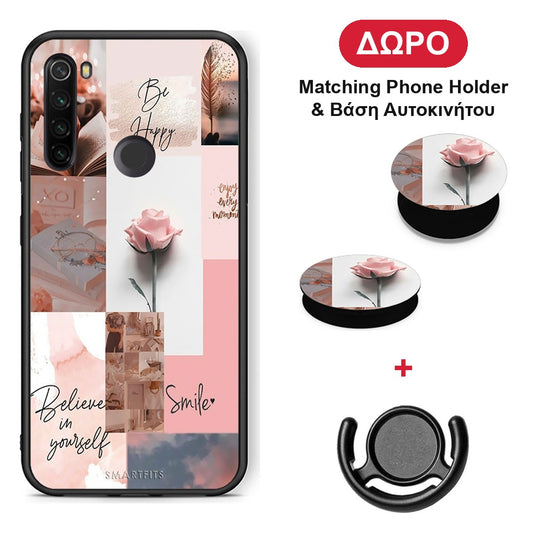 Aesthetic Collage - Xiaomi Redmi Note 8T θήκη + Δώρο Phone Holder & Βάση Αυτοκινήτου