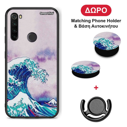 Blue Waves - Xiaomi Redmi Note 8T θήκη + Δώρο Phone Holder & Βάση Αυτοκινήτου