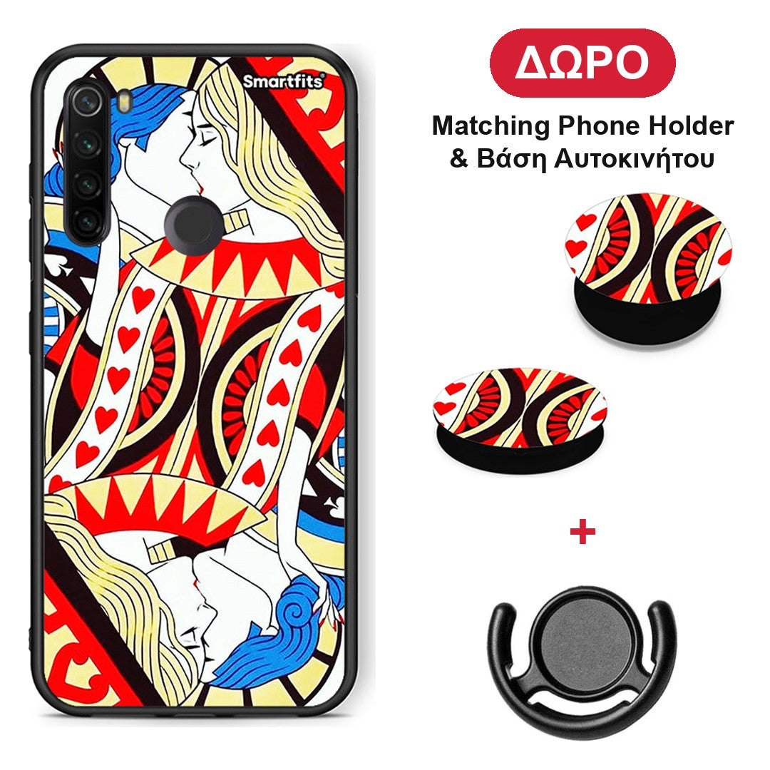 Card Love - Xiaomi Redmi Note 8T θήκη + Δώρο Phone Holder & Βάση Αυτοκινήτου