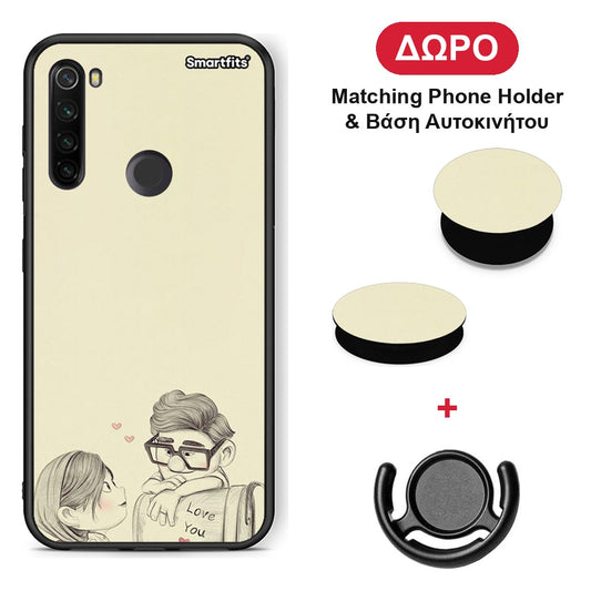 Carl And Ellie - Xiaomi Redmi Note 8T θήκη + Δώρο Phone Holder & Βάση Αυτοκινήτου