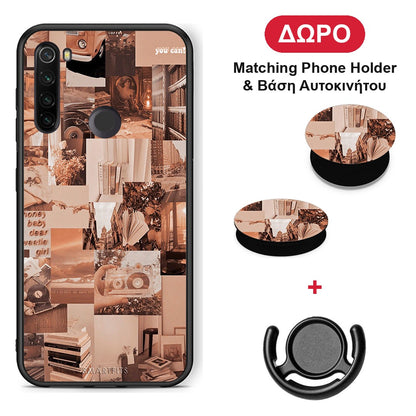 Collage You Can - Xiaomi Redmi Note 8T θήκη + Δώρο Phone Holder & Βάση Αυτοκινήτου