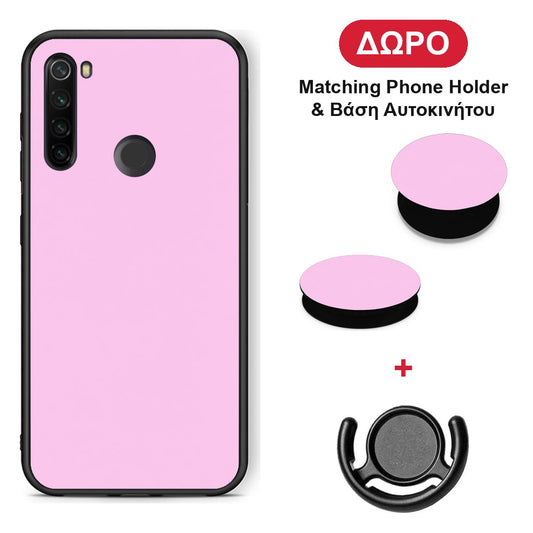 Cotton Candy Pink - Xiaomi Redmi Note 8T θήκη + Δώρο Phone Holder & Βάση Αυτοκινήτου