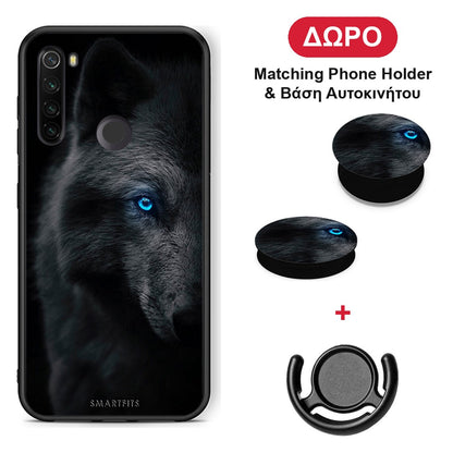 Dark Wolf - Xiaomi Redmi Note 8T θήκη + Δώρο Phone Holder & Βάση Αυτοκινήτου