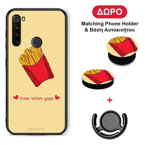 Fries Before Guys - Xiaomi Redmi Note 8T θήκη + Δώρο Phone Holder & Βάση Αυτοκινήτου