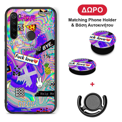 Game Over - Xiaomi Redmi Note 8T θήκη + Δώρο Phone Holder & Βάση Αυτοκινήτου