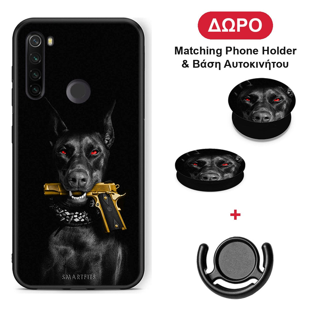 Golden Gun - Xiaomi Redmi Note 8T θήκη + Δώρο Phone Holder & Βάση Αυτοκινήτου