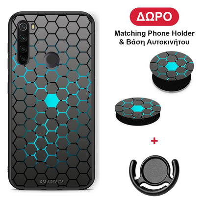Geometric Hexagonal - Xiaomi Redmi Note 8T θήκη + Δώρο Phone Holder & Βάση Αυτοκινήτου