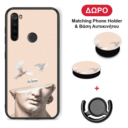 In Love - Xiaomi Redmi Note 8T θήκη + Δώρο Phone Holder & Βάση Αυτοκινήτου