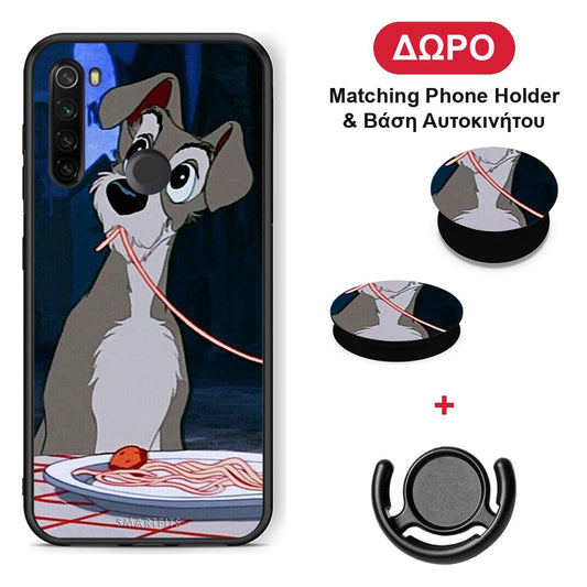 Lady And Tramp 1 - Xiaomi Redmi Note 8T θήκη + Δώρο Phone Holder & Βάση Αυτοκινήτου