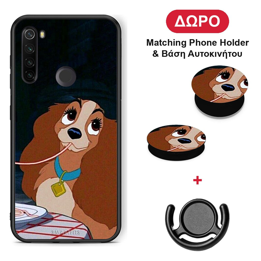 Lady And Tramp 2 - Xiaomi Redmi Note 8T θήκη + Δώρο Phone Holder & Βάση Αυτοκινήτου