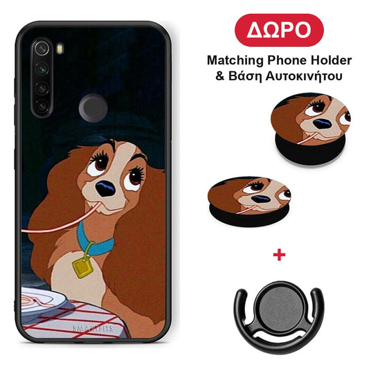 Lady And Tramp 2 - Xiaomi Redmi Note 8T θήκη + Δώρο Phone Holder & Βάση Αυτοκινήτου