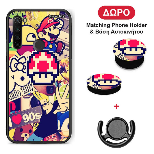 Love The 90s - Xiaomi Redmi Note 8T θήκη + Δώρο Phone Holder & Βάση Αυτοκινήτου