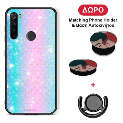 Mermaid Couple - Xiaomi Redmi Note 8T θήκη + Δώρο Phone Holder & Βάση Αυτοκινήτου