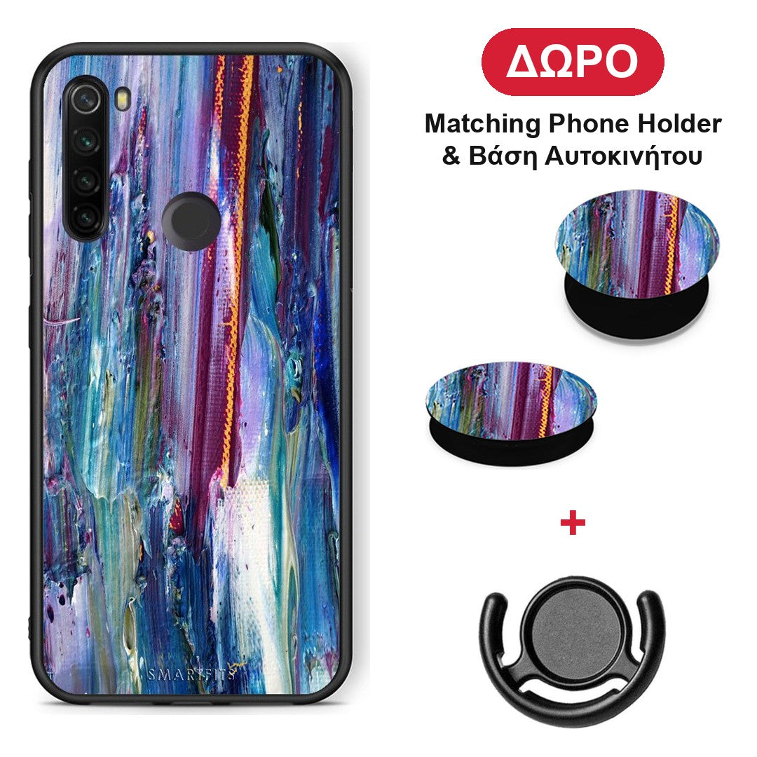 Paint Winter - Xiaomi Redmi Note 8T θήκη + Δώρο Phone Holder & Βάση Αυτοκινήτου