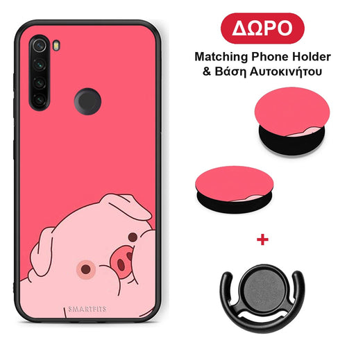 Pig Love 1 - Xiaomi Redmi Note 8T θήκη + Δώρο Phone Holder & Βάση Αυτοκινήτου