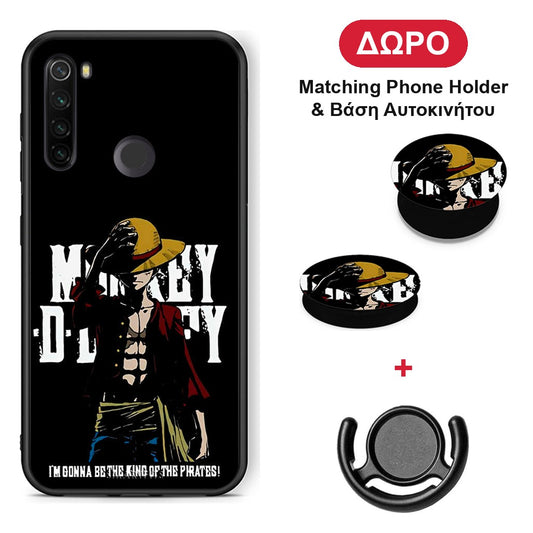 Pirate King - Xiaomi Redmi Note 8T θήκη + Δώρο Phone Holder & Βάση Αυτοκινήτου