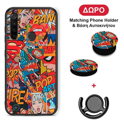 PopArt OMG - Xiaomi Redmi Note 8T θήκη + Δώρο Phone Holder & Βάση Αυτοκινήτου