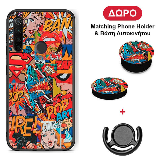 PopArt OMG - Xiaomi Redmi Note 8T θήκη + Δώρο Phone Holder & Βάση Αυτοκινήτου