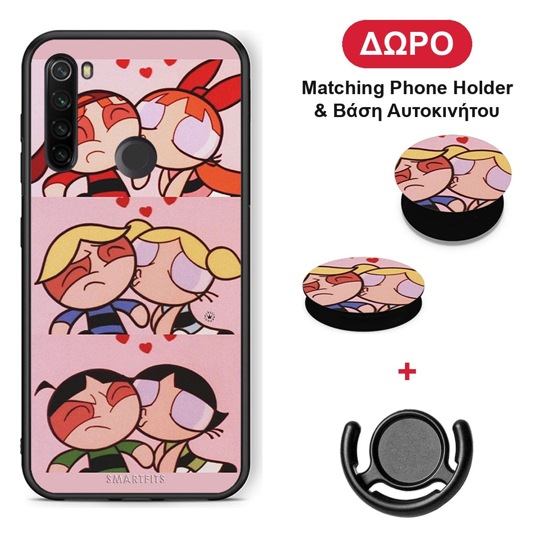 Puff Love - Xiaomi Redmi Note 8T θήκη + Δώρο Phone Holder & Βάση Αυτοκινήτου