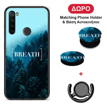 Quote Breath - Xiaomi Redmi Note 8T θήκη + Δώρο Phone Holder & Βάση Αυτοκινήτου