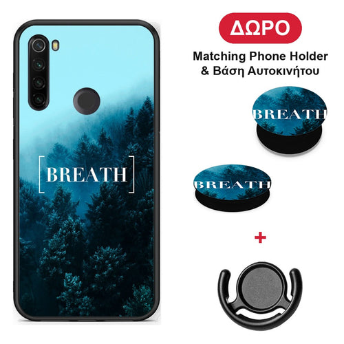 Quote Breath - Xiaomi Redmi Note 8T θήκη + Δώρο Phone Holder & Βάση Αυτοκινήτου