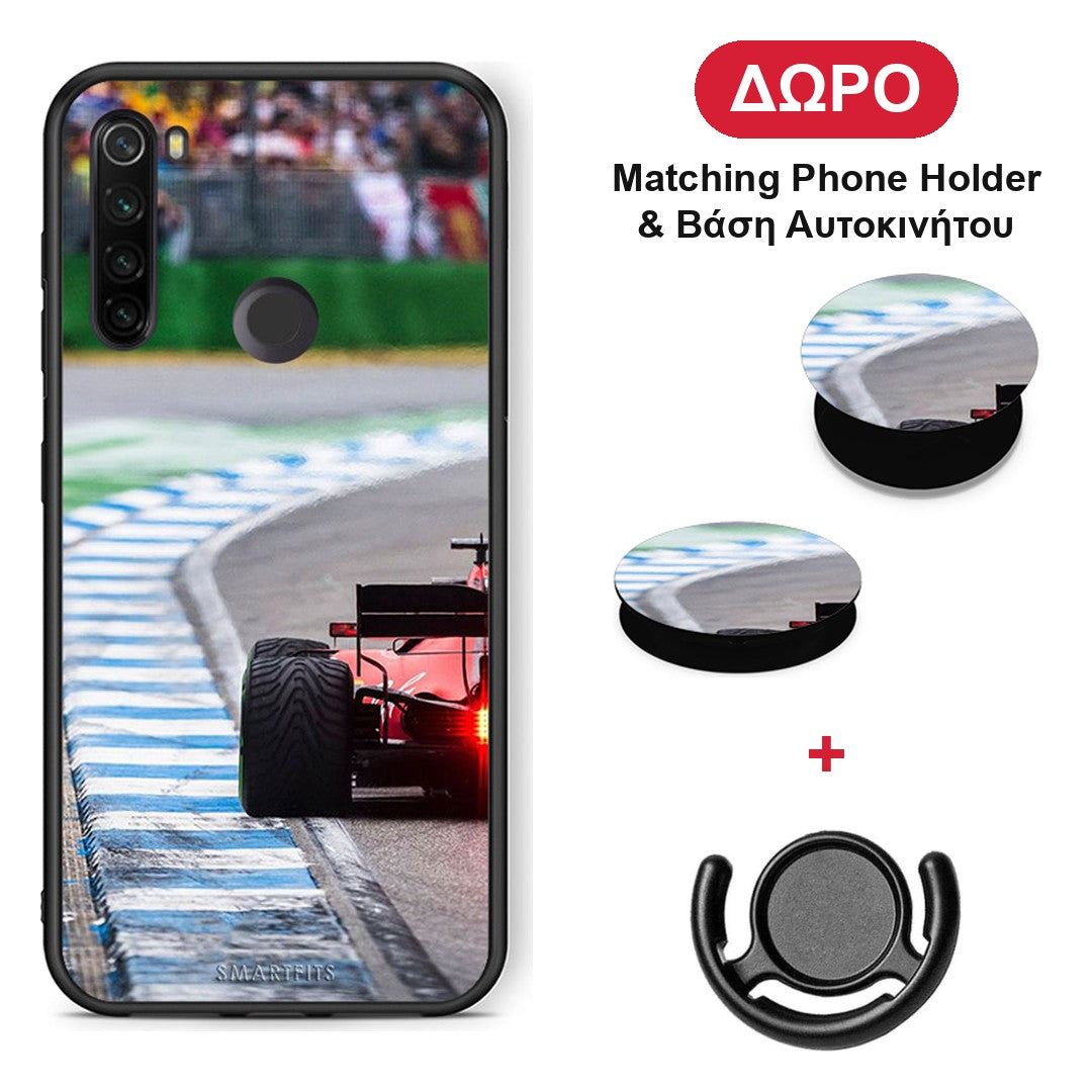 Racing Vibes - Xiaomi Redmi Note 8T θήκη + Δώρο Phone Holder & Βάση Αυτοκινήτου