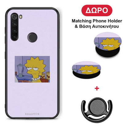 So Happy - Xiaomi Redmi Note 8T θήκη + Δώρο Phone Holder & Βάση Αυτοκινήτου