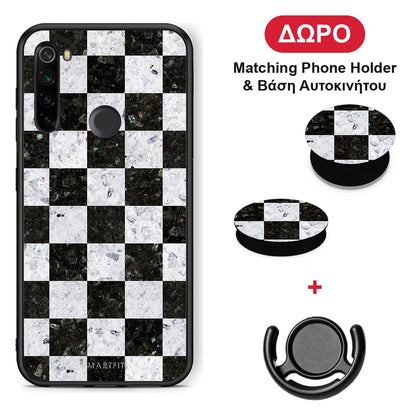 Marble Square Geometric - Xiaomi Redmi Note 8T θήκη + Δώρο Phone Holder & Βάση Αυτοκινήτου