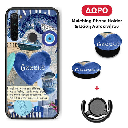 Summer In Greece - Xiaomi Redmi Note 8T θήκη + Δώρο Phone Holder & Βάση Αυτοκινήτου