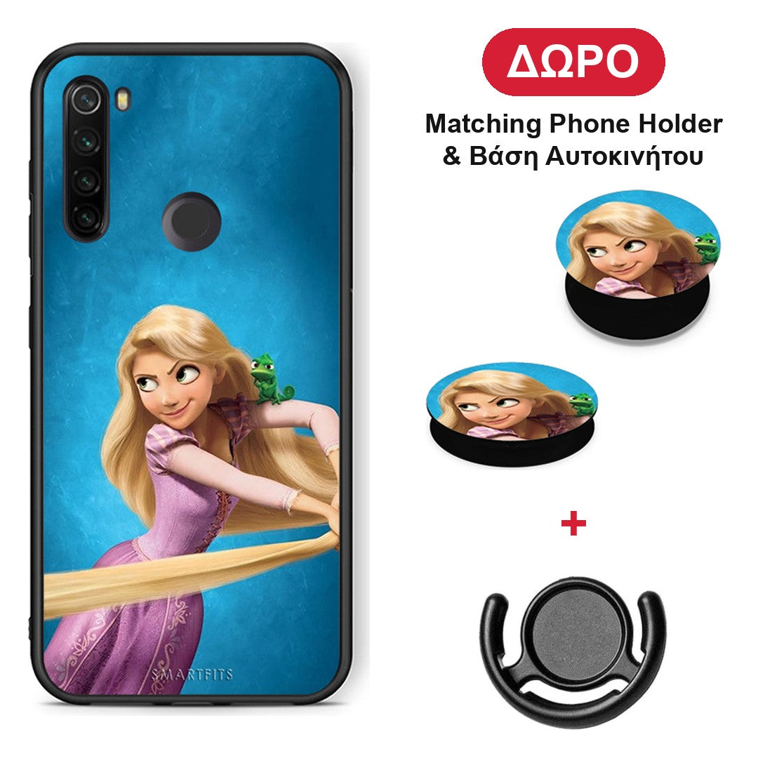 Tangled 2 - Xiaomi Redmi Note 8T θήκη + Δώρο Phone Holder & Βάση Αυτοκινήτου